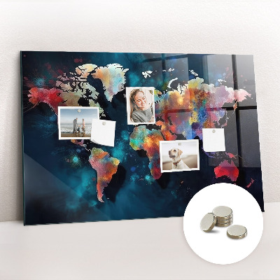 Tableau magnétique enfant Carte abstraite