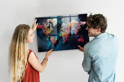 Tableau magnétique enfant Carte abstraite