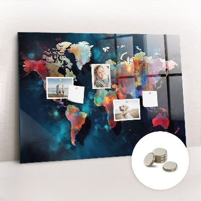Tableau magnétique enfant Carte abstraite