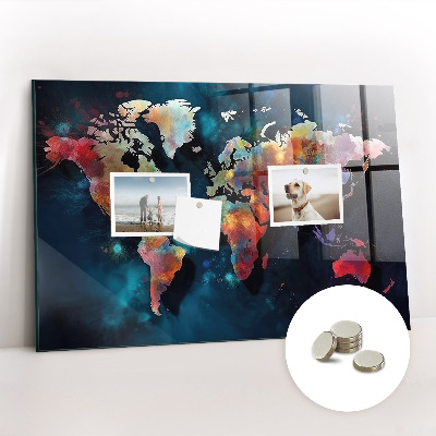 Tableau magnétique enfant Carte abstraite
