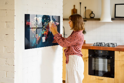 Tableau magnétique enfant Carte abstraite