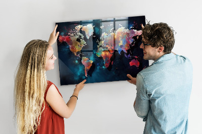 Tableau magnétique enfant Carte abstraite