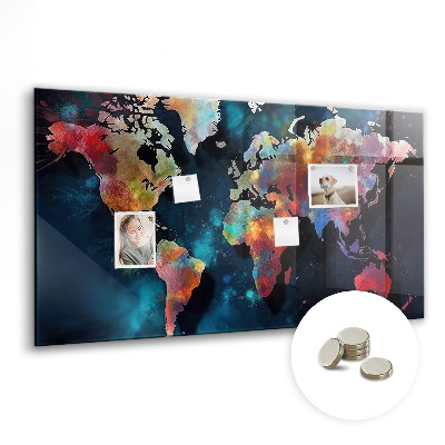 Tableau magnétique enfant Carte abstraite