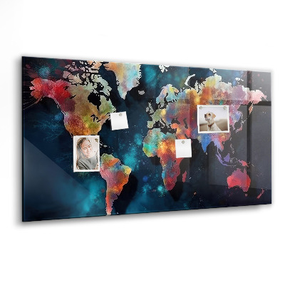 Tableau magnétique enfant Carte abstraite