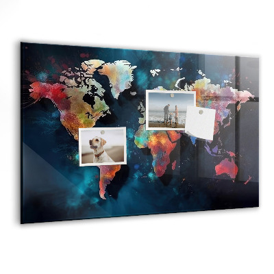 Tableau magnétique enfant Carte abstraite