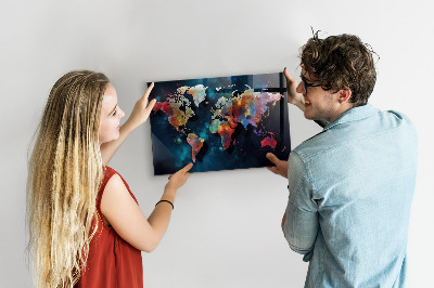 Tableau magnétique enfant Carte abstraite