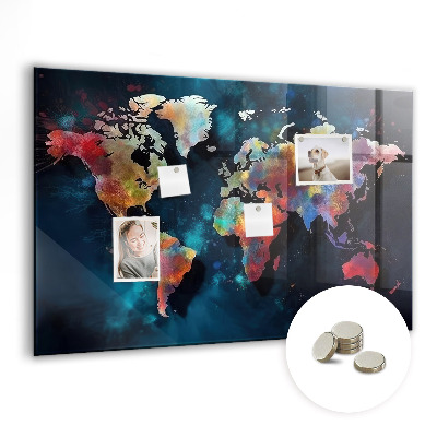 Tableau magnétique enfant Carte abstraite