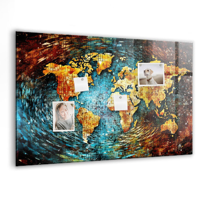 Tableau mural magnétique Un monde de chaos