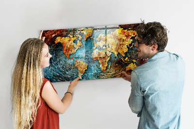 Tableau mural magnétique Un monde de chaos