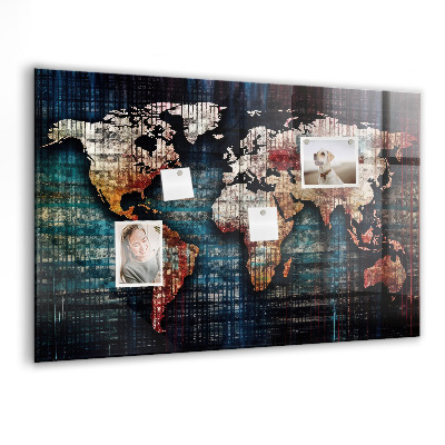 Tableau magnétique enfant Carte linéaire