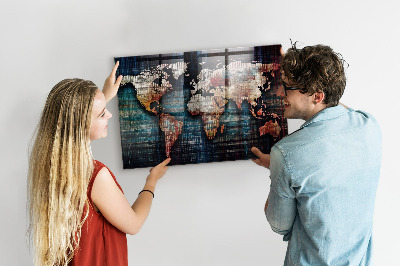 Tableau magnétique enfant Carte linéaire