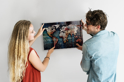 Tableau magnétique enfant Carte linéaire