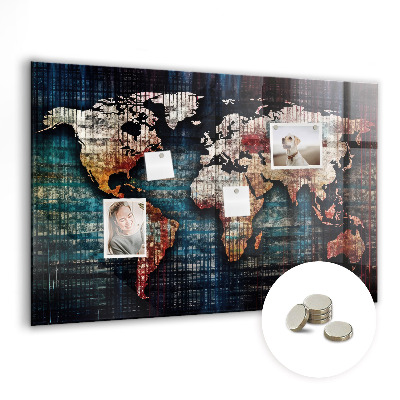 Tableau magnétique enfant Carte linéaire
