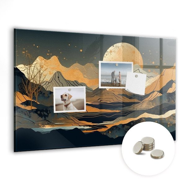 Tableau aimanté horizontal Paysage abstrait