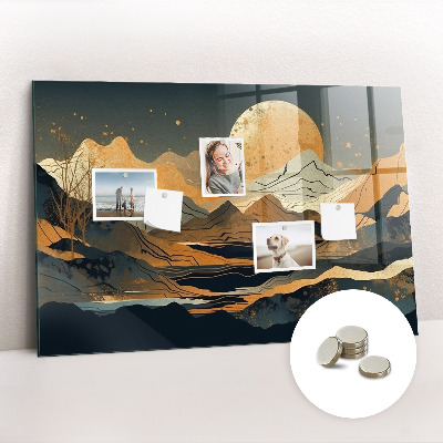 Tableau aimanté horizontal Paysage abstrait