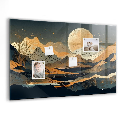 Tableau aimanté horizontal Paysage abstrait