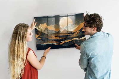 Tableau aimanté horizontal Paysage abstrait