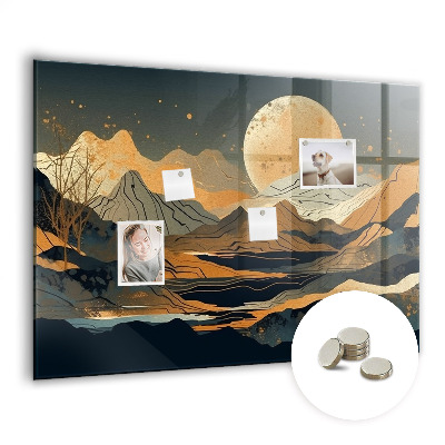 Tableau aimanté horizontal Paysage abstrait