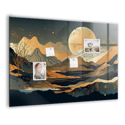 Tableau aimanté horizontal Paysage abstrait