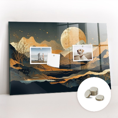 Tableau aimanté horizontal Paysage abstrait