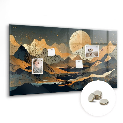 Tableau aimanté horizontal Paysage abstrait