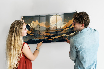 Tableau aimanté horizontal Paysage abstrait