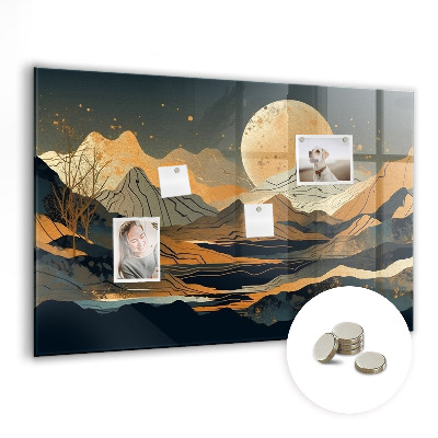 Tableau aimanté horizontal Paysage abstrait