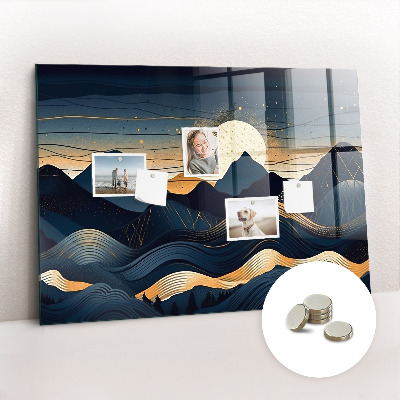 Tableau pour magnet Paysage au coucher du soleil