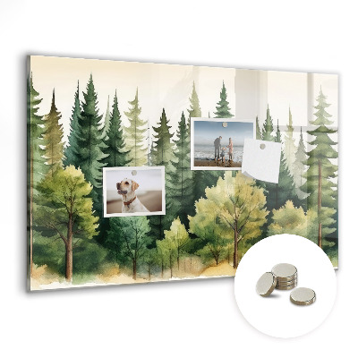 Tableau aimanté horizontal Paysage forestier