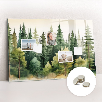 Tableau aimanté horizontal Paysage forestier