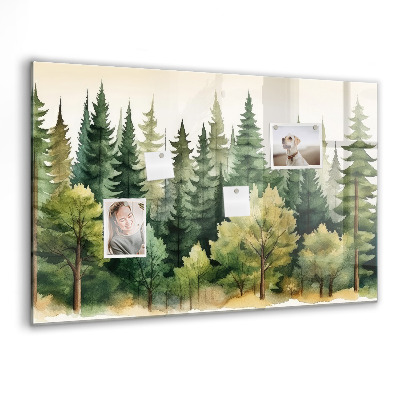 Tableau aimanté horizontal Paysage forestier