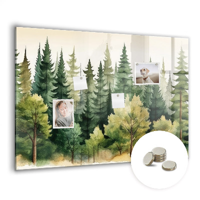 Tableau aimanté horizontal Paysage forestier