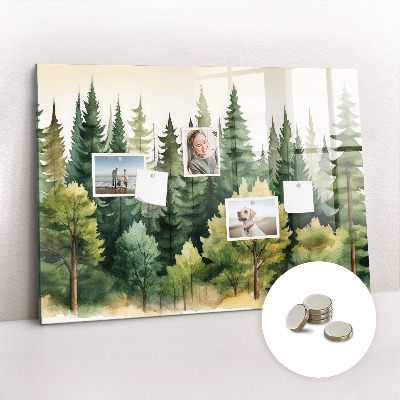 Tableau aimanté horizontal Paysage forestier