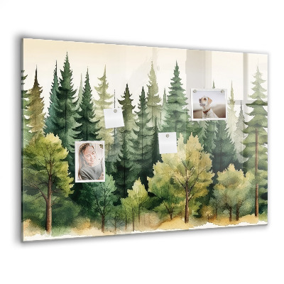 Tableau aimanté horizontal Paysage forestier