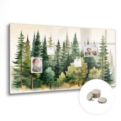 Tableau aimanté horizontal Paysage forestier