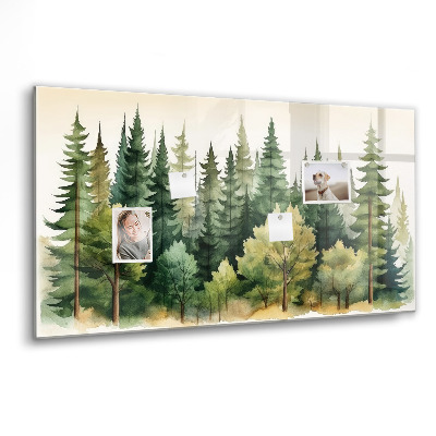 Tableau aimanté horizontal Paysage forestier