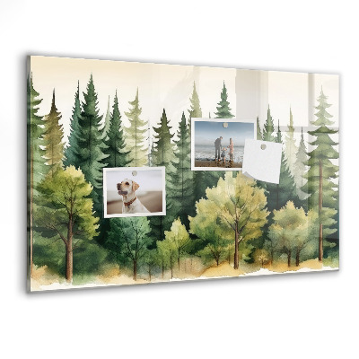 Tableau aimanté horizontal Paysage forestier