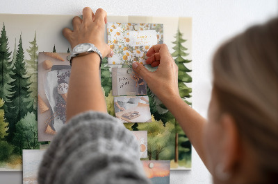 Tableau aimanté horizontal Paysage forestier