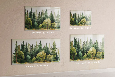 Tableau aimanté horizontal Paysage forestier