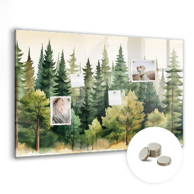Tableau aimanté horizontal Paysage forestier