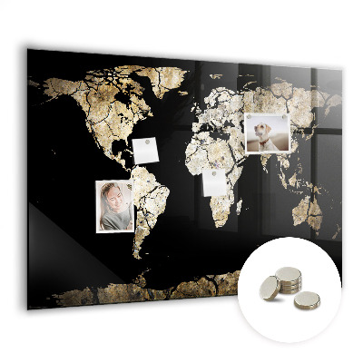 Tableau magnétique enfant Carte du monde de la sécheresse