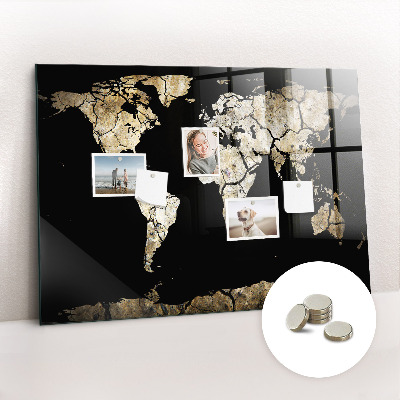 Tableau magnétique enfant Carte du monde de la sécheresse