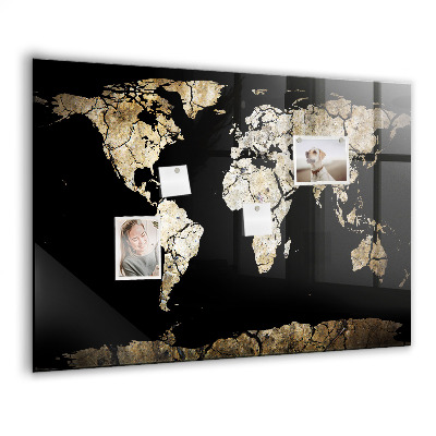 Tableau magnétique enfant Carte du monde de la sécheresse