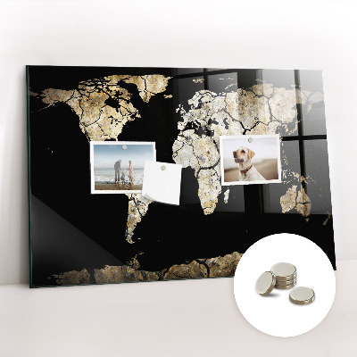 Tableau magnétique enfant Carte du monde de la sécheresse