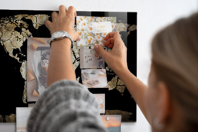 Tableau magnétique enfant Carte du monde de la sécheresse