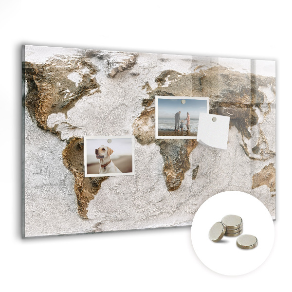 Tableau mural magnétique Carte du vieux monde