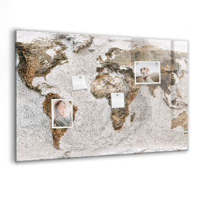 Tableau mural magnétique Carte du vieux monde