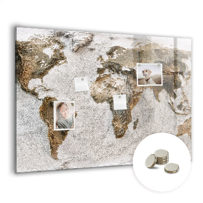 Tableau mural magnétique Carte du vieux monde