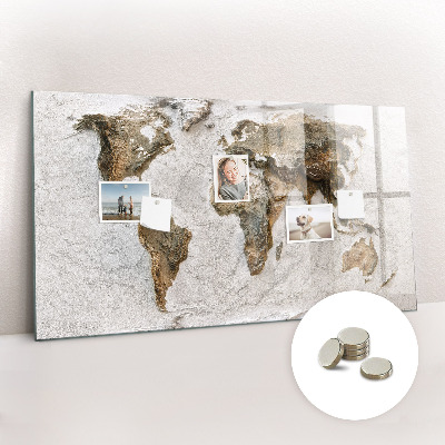 Tableau mural magnétique Carte du vieux monde
