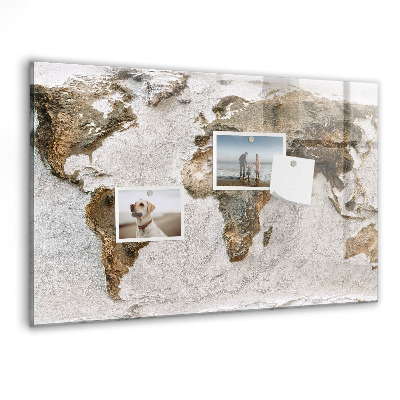 Tableau mural magnétique Carte du vieux monde